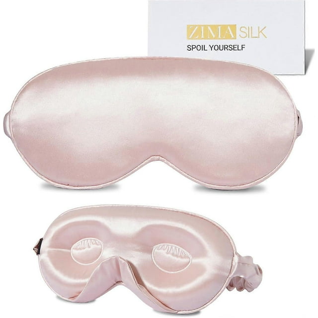 2025 Latest Model Adjustable 22 Momme 100% Mulberry Silk Sleep Mask, Upgraded 3D Contoure