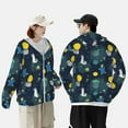 thumbnail image 6 of Balery Space and Animals Men's Women's UPF 50+ Sun Protection Lightweight Hoodie Performance Long Sleeve Shirt for Fishing Running-XX-Large, 6 of 9