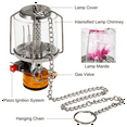 thumbnail image 4 of Outdoor Camping Gas Lantern Piezo Ignition Portable Mini Gas Tent Lamp Light Camping Equipment Cooking Accessories,1 x Camping Gas Lamp,Silver, 4 of 7
