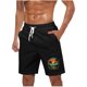 thumbnail image 1 of Pantalones Cortos Casuales para Hombre Imprimir con Bolsillos Pantalones de Playa de Cintura Elástica, Pantalones Cortos de Cintura Elástica para Hombre, 1 of 5