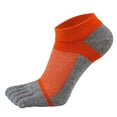 thumbnail image 1 of Men\'S Five Toe Breathable Cotton Socks Pure Sports Trainer Running Finger Socks, 1 of 9