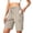 16# Beige, variant on 9" Inseam Hiking Cargo Shorts Womens Lightweight Quick Dry Athletic Shorts Pull on Camping Travel Golf Bermuda Shorts with Zipper Pockets Army Green XL