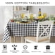 thumbnail image 5 of 2026 Buffalo Check Classic Farmhouse Tablecloth, 60x84, Red & Black, 5 of 5