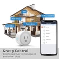 thumbnail image 4 of 4 Pack Smart Plugs Wi-Fi Outlet 4 Pack Work with Alexa/Google Home/Smart Life Timer ON/Off Plug Schedule Built-in App Mini Wireless Socket No Hub Required, 4 of 7