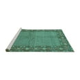 thumbnail image 2 of Ahgly Company Machine Washable Indoor Rectangle Persian Turquoise Blue Traditional Area Rugs, 2' x 5', 2 of 4