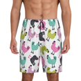 thumbnail image 1 of Fotbe Funny Chicken Pantalones Cortos de Pijama para Hombre, Ropa de Dormir, Pantalones de Pijama Cortos para Hombre-Medium, 1 of 6