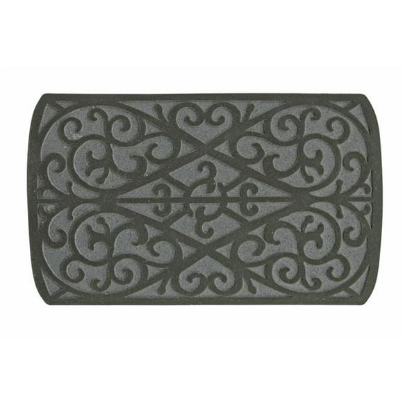 Sports Licensing Solutions 6005983 30 in. x 18 Scroll Gray Rubber Nonslip Floor Mat