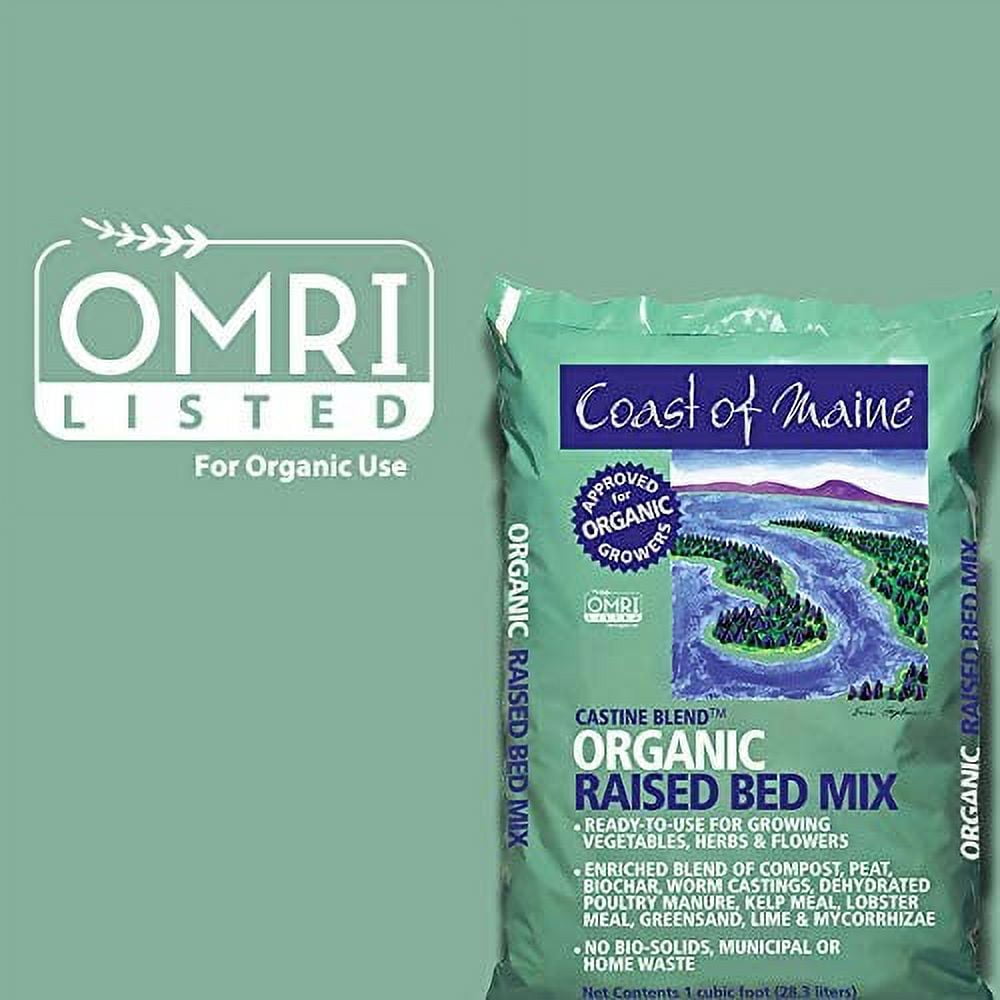 Coast of Maine Castine Blend Raised Bed Gardening Soil Mix, 1 Cu Ft (10 Pack)