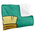thumbnail image 3 of Looney Tunes Blanket, 36"x58", Marvin Face Silky Touch Super Soft Throw, 3 of 6