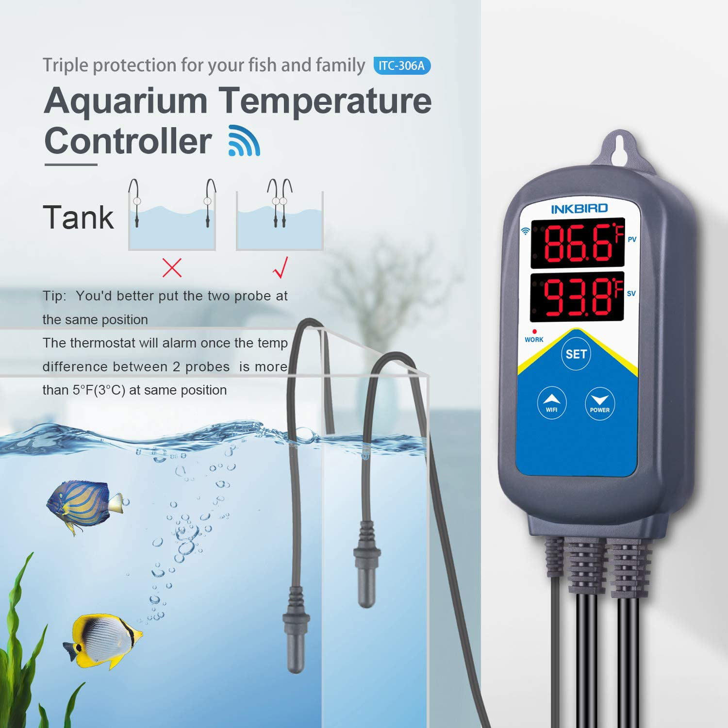 Aquarium Probe Inkbird Probe for Temperature Controller
