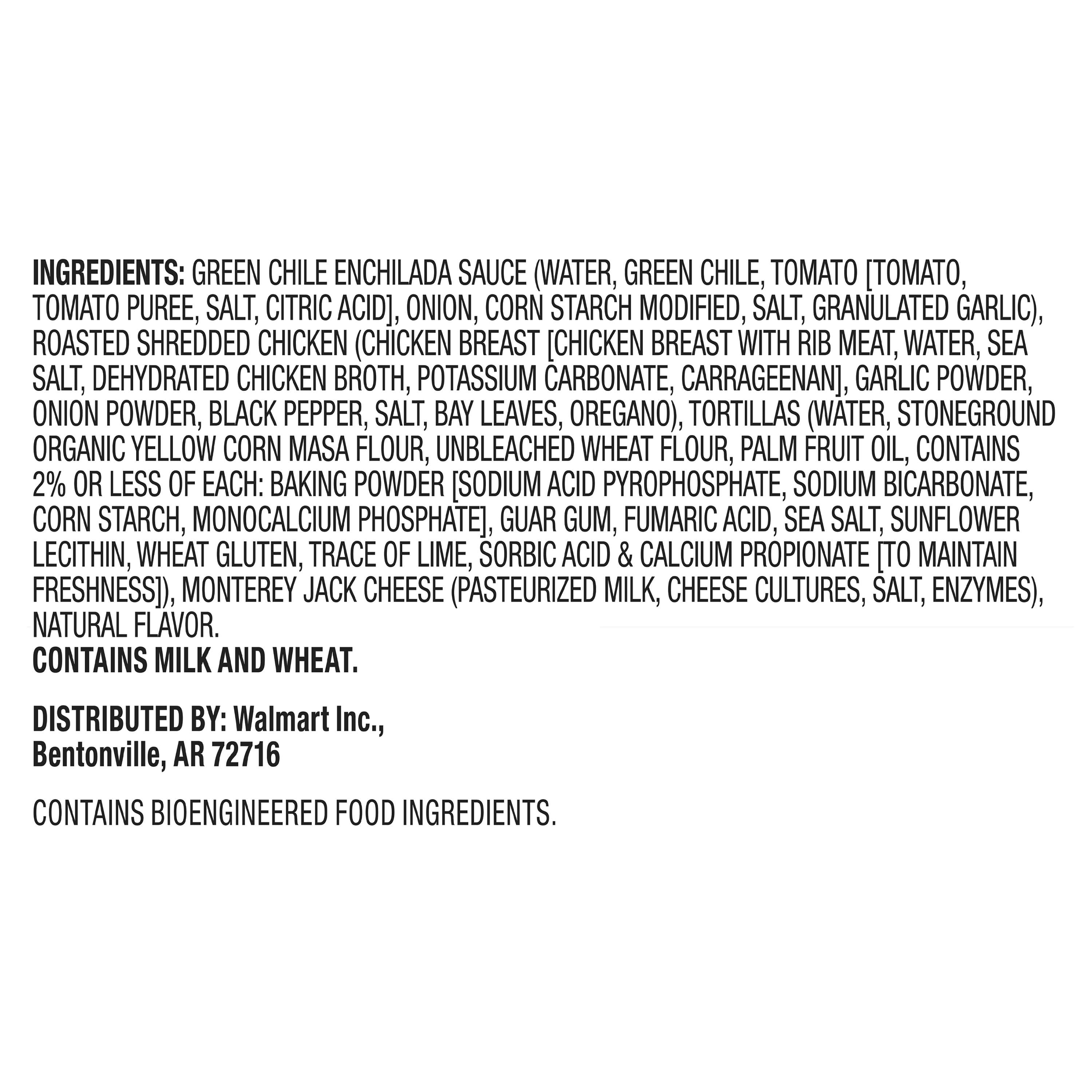 Marketside Fresh Never Frozen Prepared Meal Ready to Bake Chicken Enchiladas, 32 oz