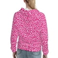 thumbnail image 7 of Sikiie Leopard Women's Casual Hoodies Long Sleeve Lightweight Pullover Tops Loose Sweatshirt-Medium, 7 of 7
