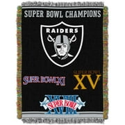 NFL 48" x 60" Commemorative Series Tapestry Throw, Raiders by The Northwest Company