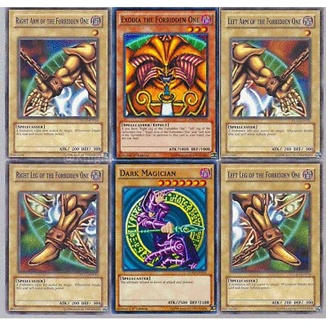 MISKD Yugioh!! Exodia and Dark Magician 50 Card Lot with RARES Guaranteed.