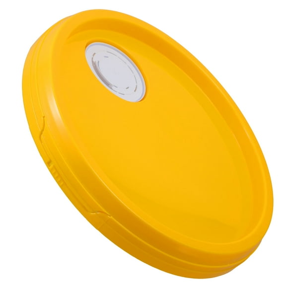 WRITWAA Leak-Proof Yellow Drum Lid for Barrel, Durable ABS, Easy Pouring