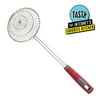 Tasty Stainless Steel Round Wire Skimmer, 5" Diameter, 0.4lbs, Red