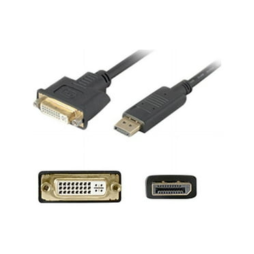 AddOn DISPLAYPORT2DVI AddOn 20.00cm (8.00in) DisplayPort Male to DVI-I (29 pin) Female Black Adapter Cable - 100% compatible with select devices.