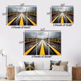 thumbnail image 4 of Designart Road framed wall Art, Parallel Paths of the Yellow Road , road framed wall art decor, Yellow Modern Gold framed wall art, 40x30 inches Gold Frame, 4 of 5