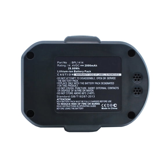 Batteries N Accessories BNA-WB-L6356 Power Tools Battery - Li-Ion, 14.4V, 2000 mAh, Ultra High Capacity Battery - Replacement for Ryobi 130171003 Battery