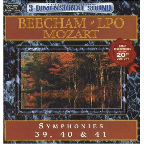 Sir Beecham Thomas - Mozart: Symphonies 39 40 & 41 - Music & Performance - CD