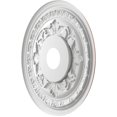 thumbnail image 4 of Ekena Millwork 19"OD x 3 1/2"ID x 1"P Baltimore Thermoformed PVC Ceiling Medallion (Fits Canopies up to 7 3/4"), Bright Coat Rose Gold, 4 of 10