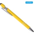 thumbnail image 3 of 6 Pack Ballpoint Pens with Stylus Tip, 2 in 1 Metal Pen Black Ink 1.0mm Medium Point Stylus Pen for Touch Screens, 3 of 6