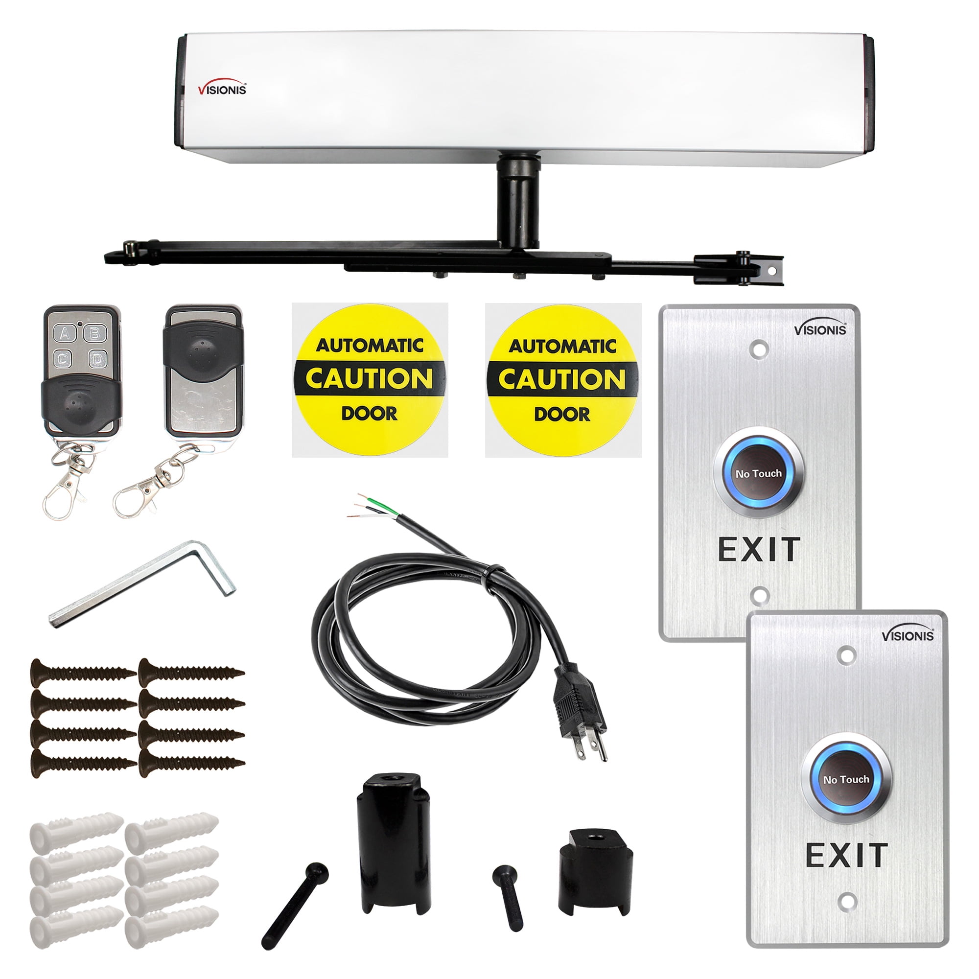 Visionis FPC7340 Slim Electric Automatic Door Opener + Closer for 440lb Out Swing Doors + Built