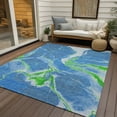 thumbnail image 6 of Addison Rugs Chantille Indoor/Outdoor Transitional Abstract Denim Washable Rectangle Rug, 8' x 10', 6 of 6