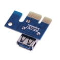 thumbnail image 2 of Adaptador PCIe X1 PCI E 1X A USB 3.0 para Minería Express Riser, 2 of 9