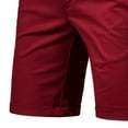 thumbnail image 3 of Srogem Men's Casual Shorts Flat Front Shorts Elastic Waist Summer Beach Shorts Stretch Slim Fit Short Pants, 3 of 3