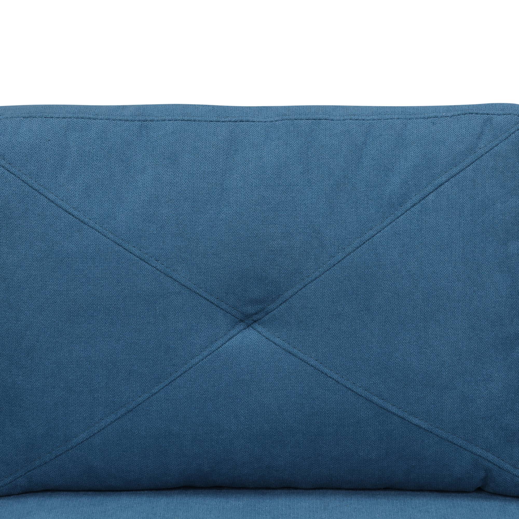 L Shaped Sofa Couch U Shaped Sectional Corner Sofa 6-Seater Furniture Modular Couches for Living room, Lake Blue
