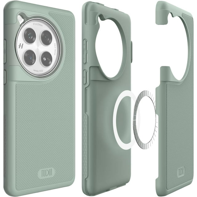 TUDIA MergeGrip Oneplus 12 Étui 5G 2024 Compatible Magsafe Robuste - Lys Vert