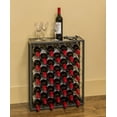 thumbnail image 6 of Mango Steam 32 Bottle Gray Wine Rack with Glass Top Shelf, Free Standing for Home, Kitchen and Bar, 6 of 10