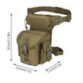 thumbnail image 2 of cpengpj Multi-Purpose Drop Leg Bag Tool Fanny Thigh Pack Leg Rig Camera Versipack Utility Pouch, Hiking Hunting Camping Cycling, 2 of 7