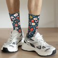 thumbnail image 5 of Goofa Holiday Christmas Cookies Printed Men's Crew Socks, Soft Durable Breathable Moisture-Wicking with Odor Control Cotton socks, 5 of 9