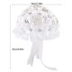 thumbnail image 4 of Ramo de boda Ramo de mano de boda nupcial de cristal con flores artificiales falsas (blanco), 4 of 5