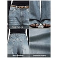 thumbnail image 7 of EMMIOL Women's Mid-High Waist Y2K Baggy Wide Leg Jeans Vintage Washed Denim Pants with Rivet Detail & Pockets 2026 Trendy Streetwear, 7 of 7