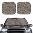 thumbnail image 2 of Windshield Sun Shade, Paisley Pattern No.9081 Foldable Car Sun Shade Windshield For Front, 2 Pieces, 2 of 4