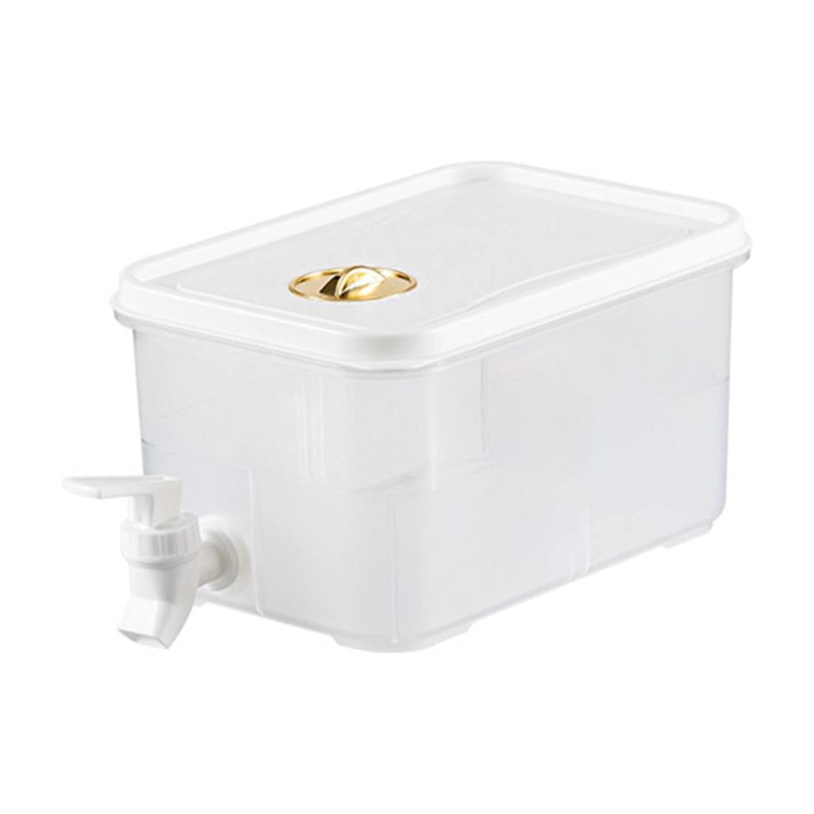 Refrigerator Ice Drink Machine Plastic Drink Machine Refrigerator Cold Water Pot Can Transparent Leak Proof Beverage Container With Faucet And Lid Beverage Bucket For Household