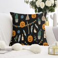 thumbnail image 2 of Halloween Pumpkin Throw Pillow Cases Ghost Boo Pillow Cases Sofa Bed Throw Cushion Cover for Home Office Halloween Decoration,20x20 Inch (2Pcs), 2 of 6