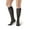 Black, variant on Ames Walker AW Style 209 Microfiber Opaque 15-20 mmHg Moderate Compression Closed Toe Knee High Stockings Black Xlarge