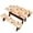 Fall Pumpkin, variant on 5FT Picnic Table Cover with Bench Covers Set, 60" 3-Piece Waterproof Polyester Fitted Tablecloth with Elastic Edges, Rainbow Stripe Print