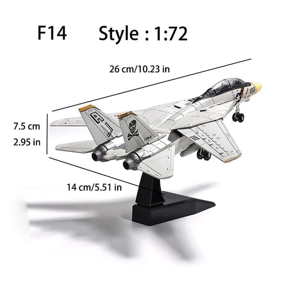 Simulation Scale F-14 AH-64 A10 F35 F22 F-18 Super Hornet Fighter Jet Die-cast Aircraft Assembly Plastic Model for Creative Gift