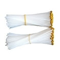 thumbnail image 1 of 100 Pcs Petits Mâts de Drapeau Durables avec Capuchons de Drapeau Accessoires de Sport de Réunion (Blanc), 1 of 8
