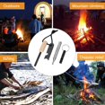 thumbnail image 5 of Kits de herramientas de supervivencia, arrancador de fuego de emergencia de magnesio multiusos y silbato de aluminio y manguera de soplador para senderismo, camping, caza, supervivencia JFHHH pequeña, 5 of 5
