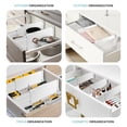 thumbnail image 2 of RAPTUROUS 8" Tall Drawer Dividers, 6 Pack, 13.35-22" Long, Expandable & Adjustable, Strong & Sturdy Non-Slip Dividers for Dresser, Kitchen, and Clothing (White), 2 of 7