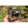 thumbnail image 1 of Estufa de leña plegable ligera de acero inoxidable portátil Estufa de alcohol de bolsillo Cocina al aire libre Camping ShuxiuWang 8390605885273, 1 of 1