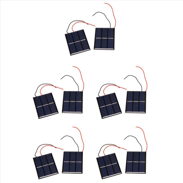 10 Piezas 1.5V 400MA 80X60Mm Micro-Mini CéLulas Solares de EnergíA para Paneles Solares - Proyectos de Bricolaje - Juguetes - Cargador de BateríA