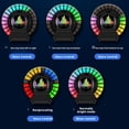thumbnail image 4 of Magnetic RGB Rhythm Ambient Sound Pick Up Lamp for Car, LED Music Sync Interior Light Bar, Dynamic App Control LED USB Atmosphere Lights for Gaming Room & Vehicle Dashboard, Round Design, 4 of 8