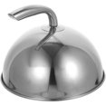 thumbnail image 2 of Stainless Steel Dome Food Cover Round Food Cover Decorative Food Dome Handheld Steak Cover, 2 of 3